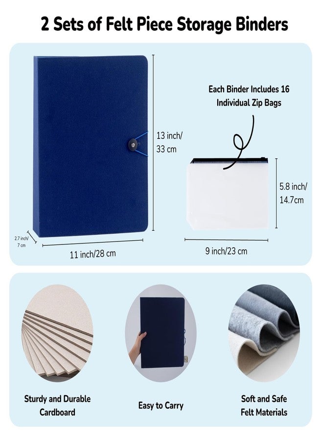 CHEFAN Felt Board for Teachers, 2 Pack Storytelling Flannel Board with 16 Storage Bags, Freestanding Double-Sided Felt Story Display for Preschool & Classroom - Image 2